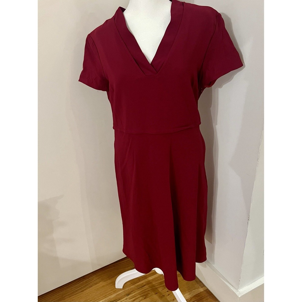 LAVIA 18 Size 14 Women's Burgundy Business Knee Length Dress UK 18‎ EU 46